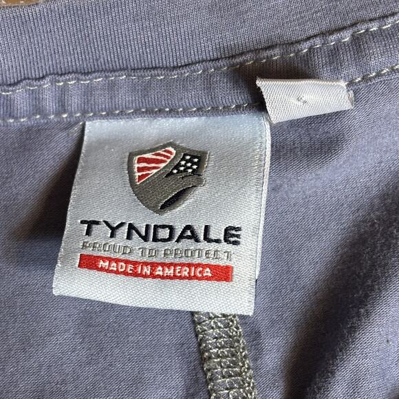 Tyndale Women’s FR Shirt size Large CAT 2 Light Blue Long Sleeve Flame Resistant - Picture 4 of 8